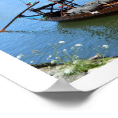 Twee boten op de rivier de Douro, Porto Poster (Hoek)