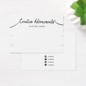 Twee Bracelet Display Signature Script White Visitekaartje (Bureau)