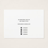 Twee Bracelet Display Signature Script White Visitekaartje (Achterkant)