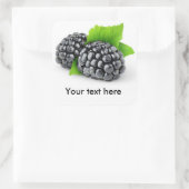 Twee bramen vierkante sticker (Tas)