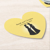 Twee briden kartonnen onderzetters (Gekanteld)