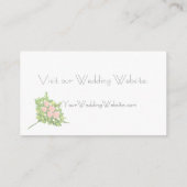 Twee Brides LOVE Lesbian Website Wedding Kaart (Achterkant)