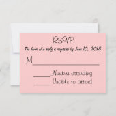 Twee Brides RSVP Kaartje (Achterkant)
