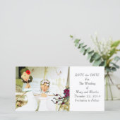 Twee Brides sparen de Datum Save The Date (Staand voorkant)