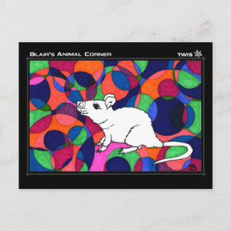 TWEE Briefkaart: Blair's Animal Corner Rat Briefkaart