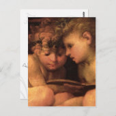 Twee briefkaart met krulgelige haren (Voorkant / Achterkant)