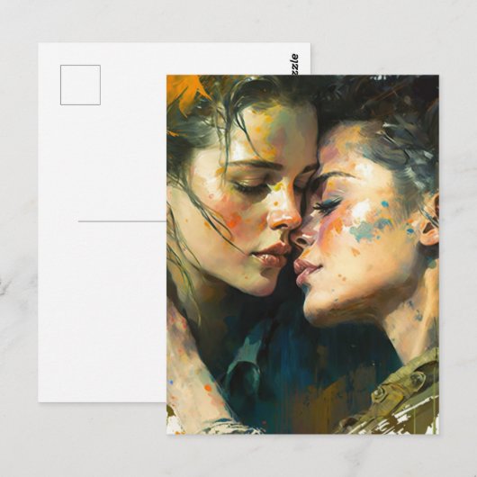 Twee Briefkaarten in de liefde (Voorkant / Achterkant)