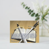 Twee Briefkaarten met een speerwoord (Staand voorkant)