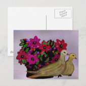 Twee Briefkaarten met schroefdoven (Voorkant / Achterkant)