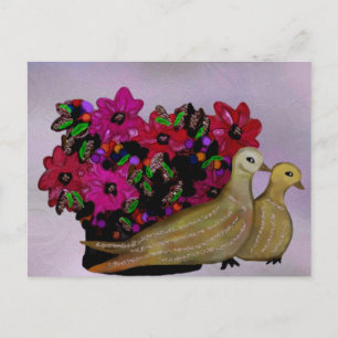 Twee Briefkaarten met schroefdoven