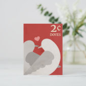 Twee Briefkaarten met schroefdoven (Staand voorkant)