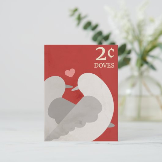 Twee Briefkaarten met schroefdoven (Staand voorkant)