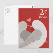 Twee Briefkaarten met schroefdoven (Voorkant / Achterkant)