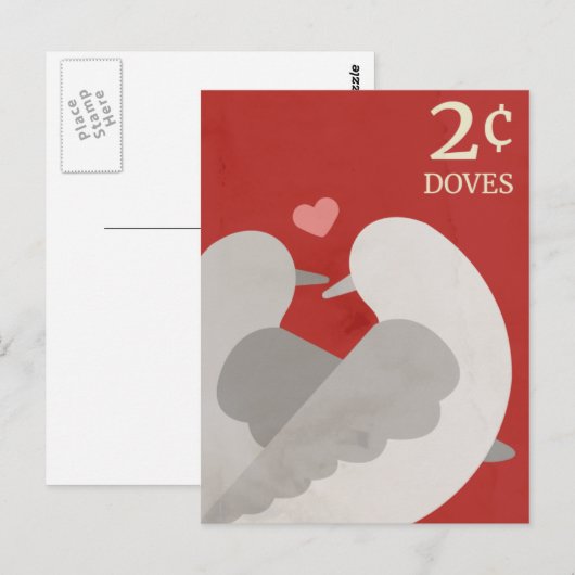 Twee Briefkaarten met schroefdoven (Voorkant / Achterkant)