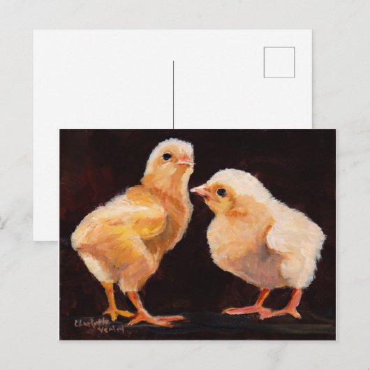 Twee Briefkaarten tegen vogelpest (Voorkant / Achterkant)