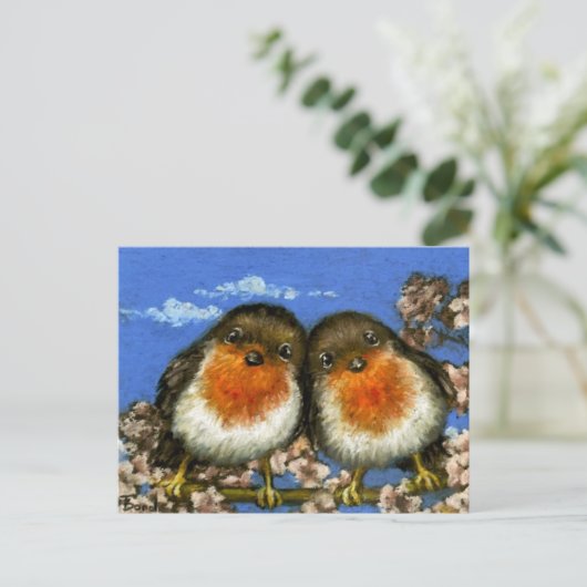 Twee briefkaarten van de Tanya-obligatie (Staand voorkant)