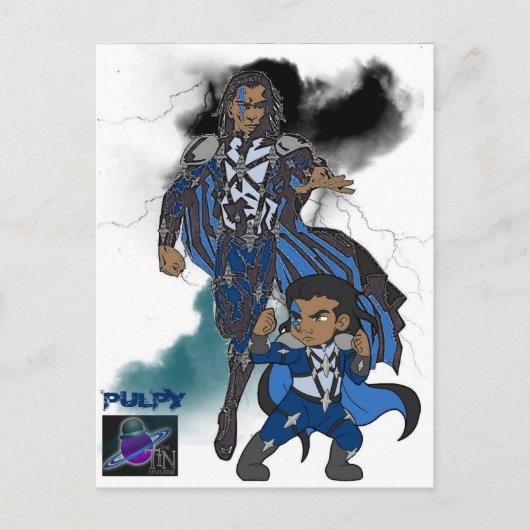 Twee Briefkaarten van Pulpy (Voorkant)