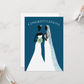 Twee britten van lesbiennes weddenschap legant gef kaart (Voorkant / Achterkant in situ)