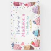 Twee brochures voor de tweede verjaardag van de vi spandoek (Verticaal)