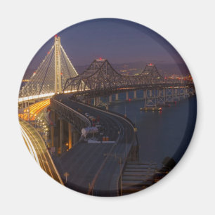 Twee bruggen San Francisco-Oakland Bay Bridge Magneet