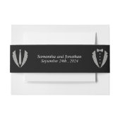 Twee bruidegoms gay smoking trouwfeest uitnodigingen wikkel (Voorkant Voorbeeld)