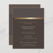 Twee bruidegoms-homo trouw uitnodiging (Voorkant / Achterkant)