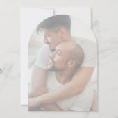 Twee bruidegoms in Rainbow Stropdassen Gay Wedding Kaart (Achterkant)