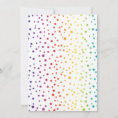 Twee bruidegoms met petten regenboog confetti homo kaart (Achterkant)