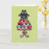Twee Bruidegoms op Cupcakes Kaart (Gele Bloem)