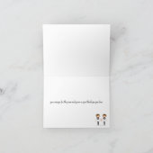 Twee bruidegoms trouwkaarten bedankkaart (Binnen)