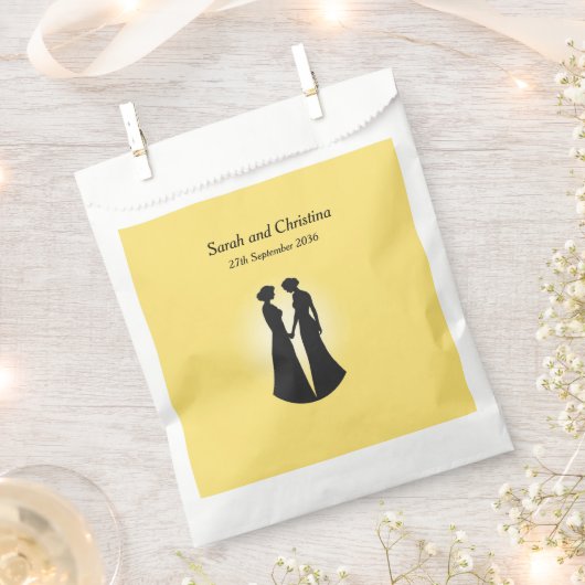 Twee Bruiden Bedankzakje (Geknipt)