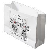 Twee Bruiden Biker Motorfiets Bruiloft Groot Cadeauzakje (Voorkant Gekanteld)
