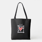 Twee Bruiden Biker Motorfiets Bruiloft Tote Bag (Achterkant)