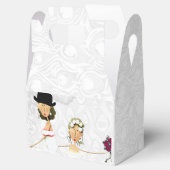 Twee bruiden geschenkdoos bedankdoosjes (Geopend)