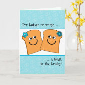 Twee bruiden Lesbisch huwelijkscongrats Grappige t Kaart (Gele Bloem)