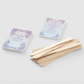 Twee bruiden lila huwelijksprogramma handwaaier (Niet-gemonteerd)