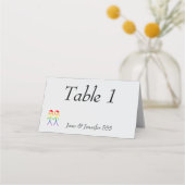 Twee bruiden Rainbow Love Plaatskaartje (Achterkant)