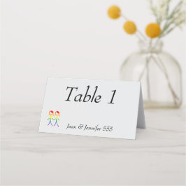 Twee bruiden Rainbow Love Plaatskaartje