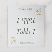 Twee bruiden Rainbow Love Plaatskaartje (Buitenkant ongevouwen)