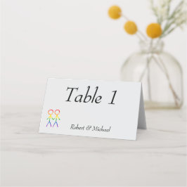 Twee bruiden Rainbow Love Plaatskaartje