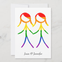 Twee bruiden Rainbow Love Save The Date