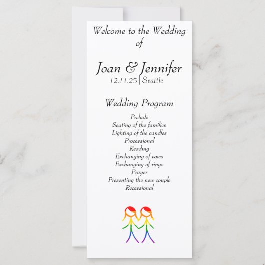 Twee Bruiden Regenboog Liefde (Voorkant)