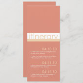 Twee bruiden reisplan aankondigingen (Voorkant / Achterkant)