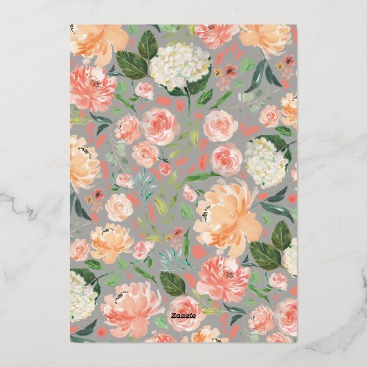 Twee bruiden trouwjurk lesbische koppels bruidsfee folie uitnodiging (Achterkant)