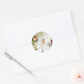 Twee bruiden trouwstickers ronde sticker (Envelop)