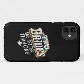 Twee bruiden zijn beter dan één lesbisch huwelijk  Case-Mate iPhone case (Achterkant (horizontaal))