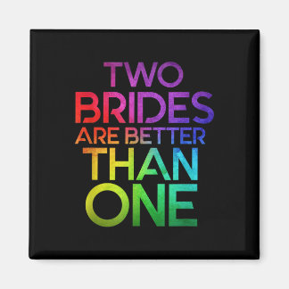 Twee bruiden zijn beter dan één lesbisch huwelijk  magneet