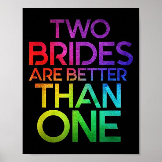 Twee bruiden zijn beter dan een lesbische bruiloft poster (Voorkant)