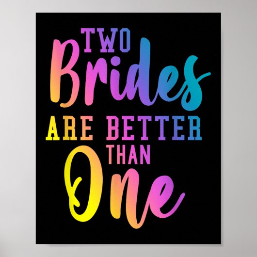 Twee bruiden zijn beter dan een lesbische bruiloft poster (Voorkant)
