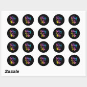Twee bruiden zijn beter dan een lesbische bruiloft ronde sticker (Vel)